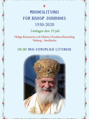 Minnesliturgi för Biskop Johannes