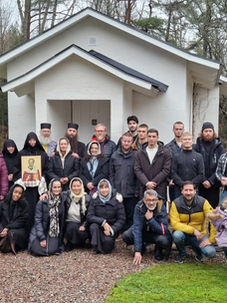 Firande av Helige Nikolaos dag i klostret