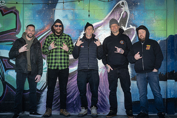 Band In Front Of Graffiti Wall