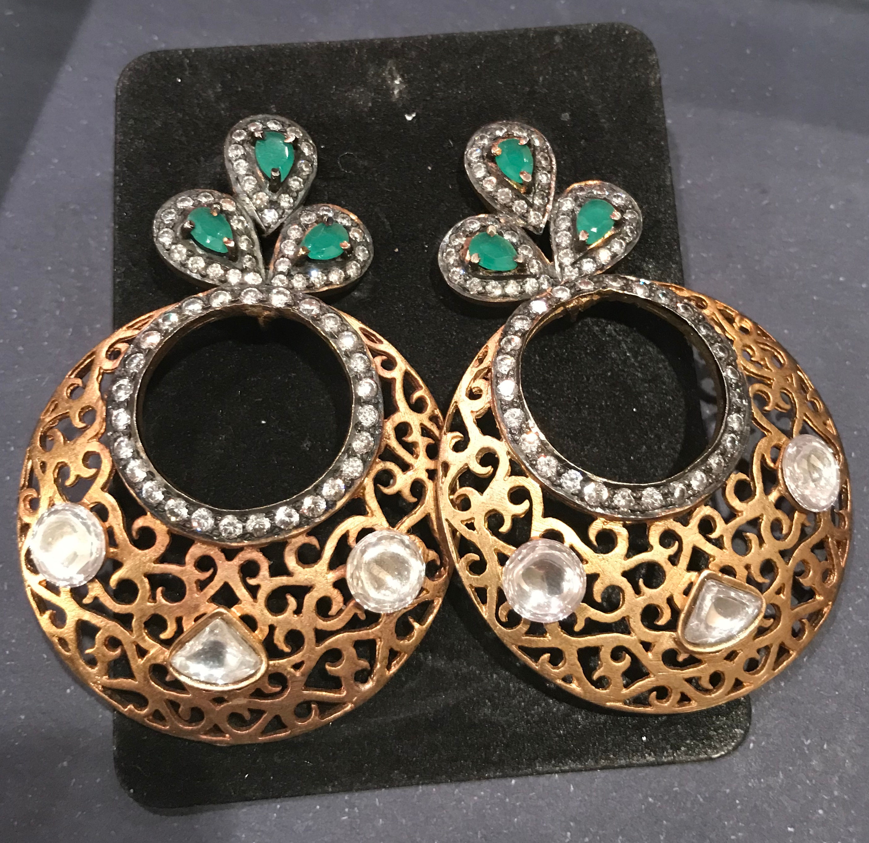 Priyanka Filigree Dial Earrings 