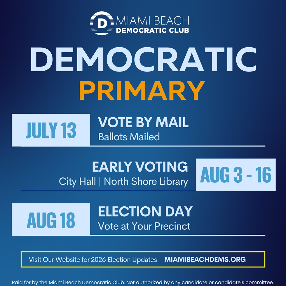Florida Democratic Primary Election Guide 2026: Part 1