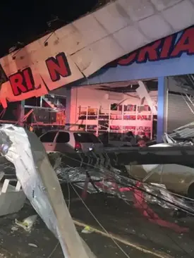 RS: Defesa Civil confirma uma morte e cinco feridos após ciclone bomba