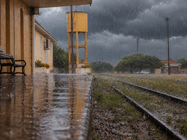 Chuva marca o fim de semana de eleição em Santiago; domingo deve ter melhora durante a votação