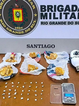Homem é preso por tráfico de drogas em Santiago