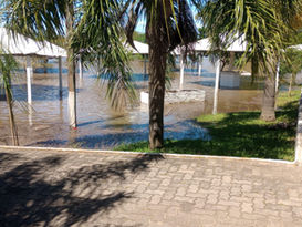 Defesa Civil alerta para risco muito alto de inundação do Rio Ibicuí em Manoel Viana