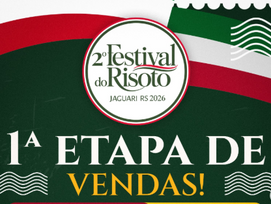 2º Festival do Risoto de Jaguari abre primeira etapa de vendas de passaportes