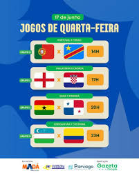 Portugal e Inglaterra estreiam na Copa do Mundo nesta quarta-feira.