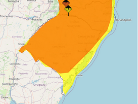 RS tem quatro alertas do Inmet para risco tempestades neste fim de semana; dois atingem Santa Maria e região