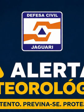 Defesa Civil emite alerta para temporais e reforça cuidados à população de Jaguari