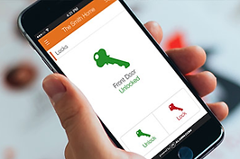 alarm.com app remote control smart home door lock control mobile tablet security alarm systems charlottesville richmond harrisonburg virginia