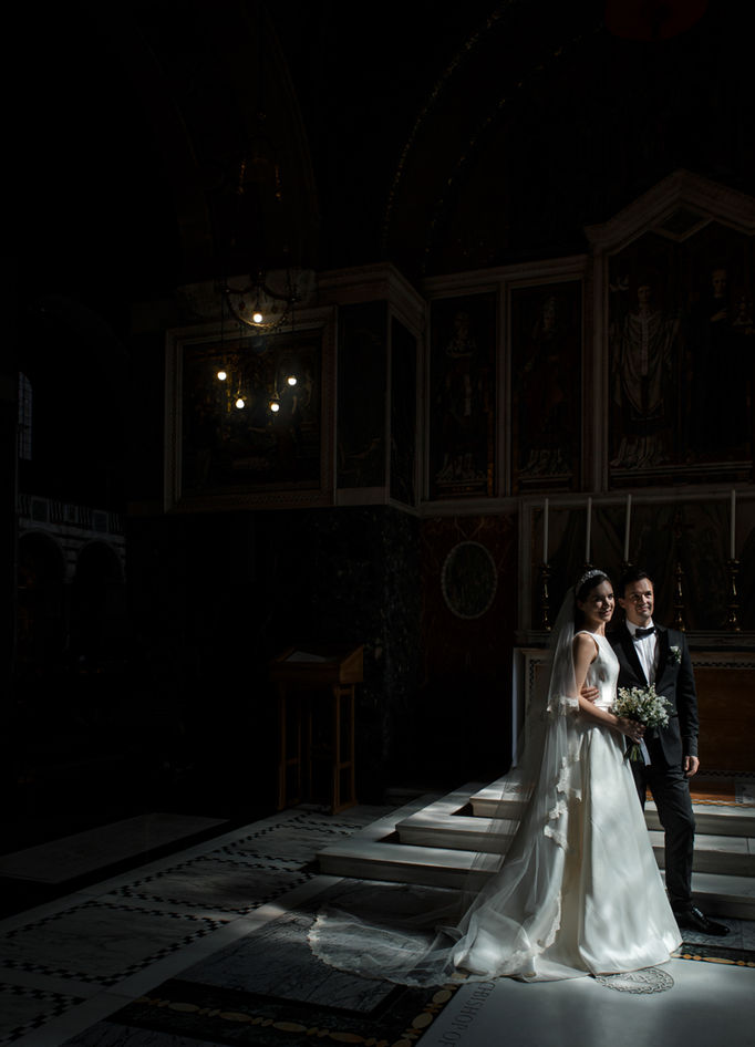 Wedding Photography Westminster Cathedral.
Bride and Groom. London Wedding Photographer.