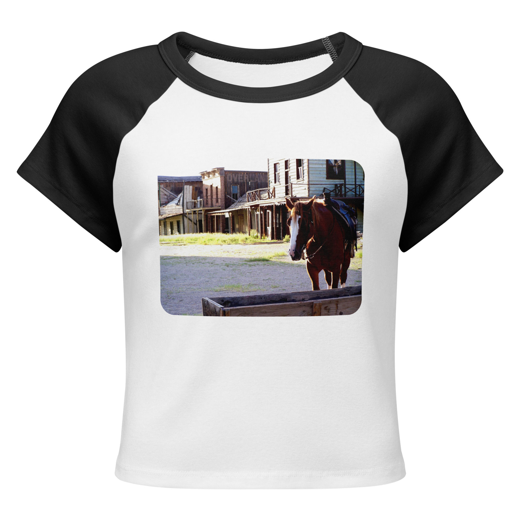 Wild West Horse Cropped Tee