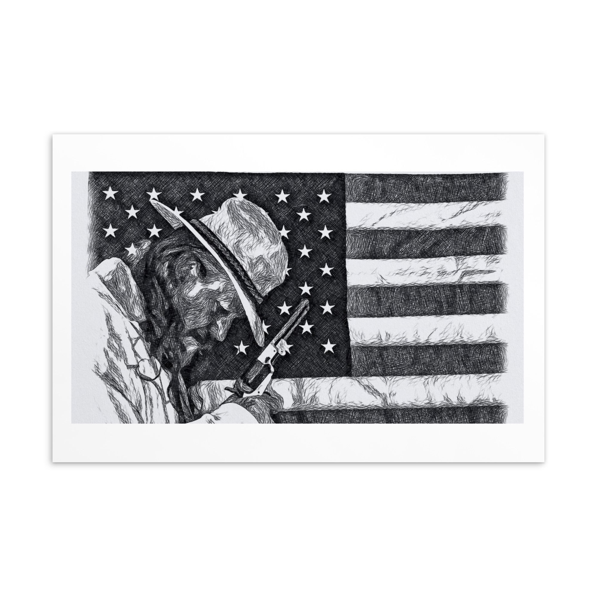 American Flag Cowboy