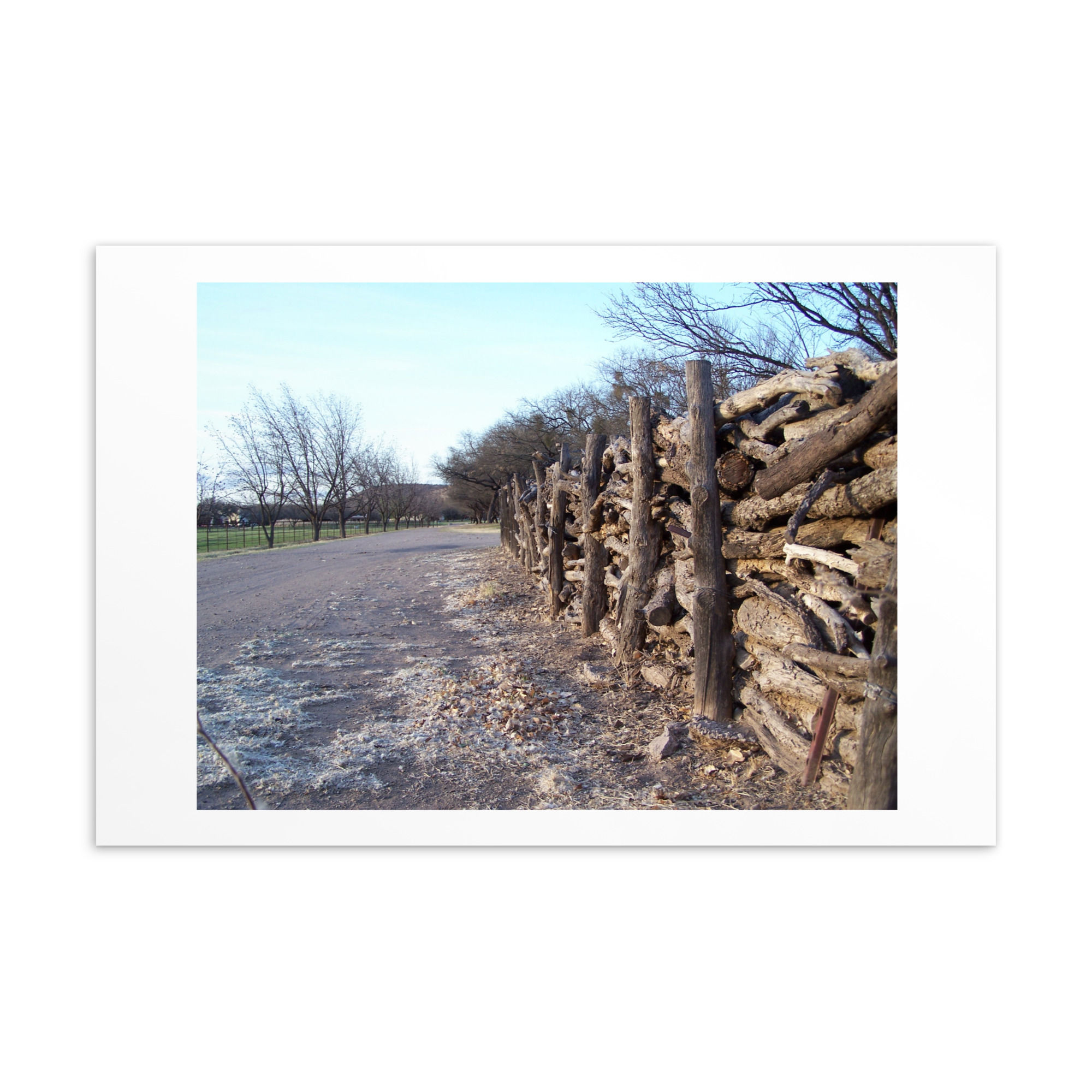 Log fence