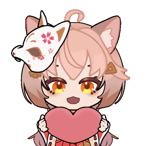 神子拋愛心.gif