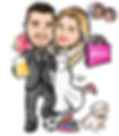 caricatura-casal-noivos-casamento-cachorro-convite-casamento