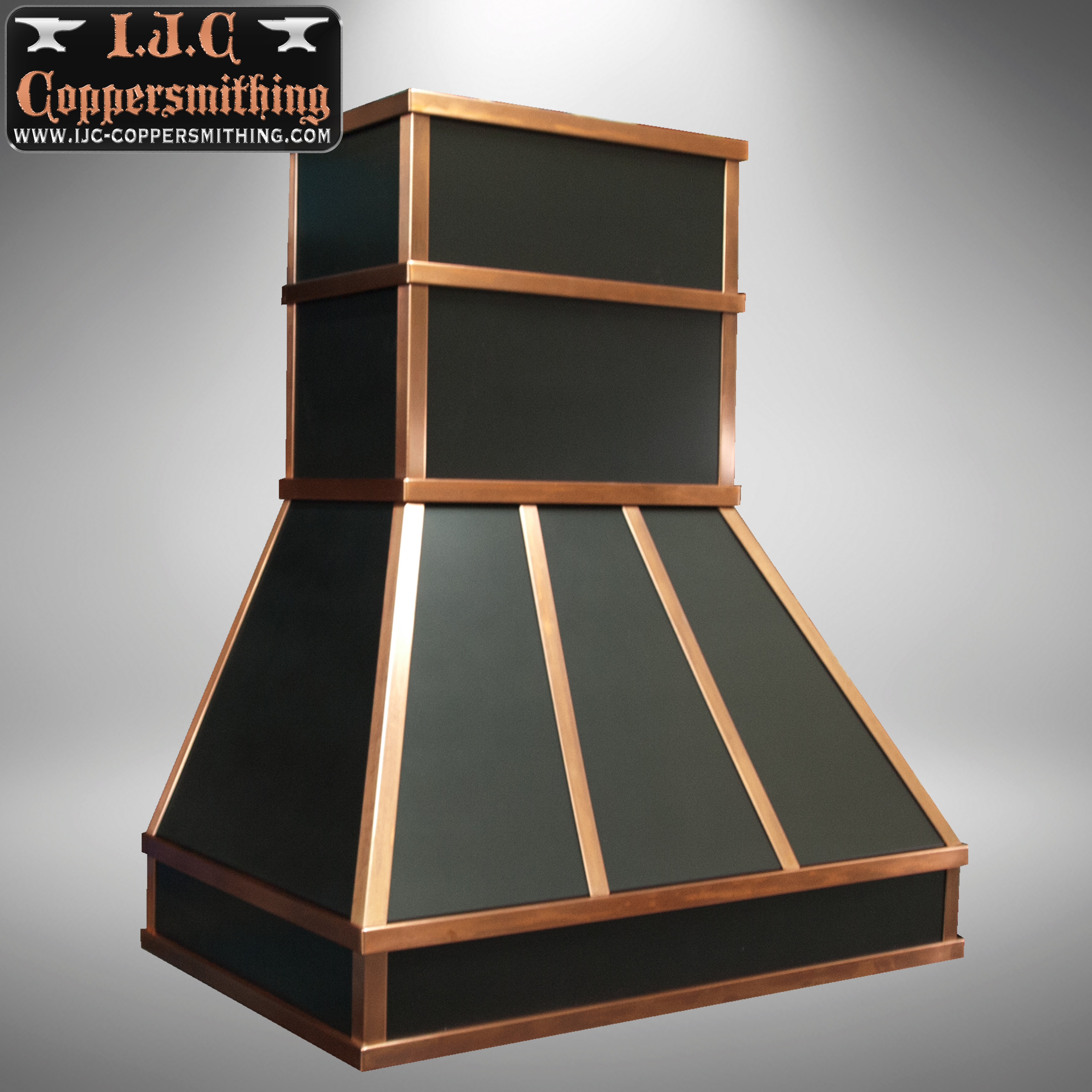 Black & Copper Range Hood