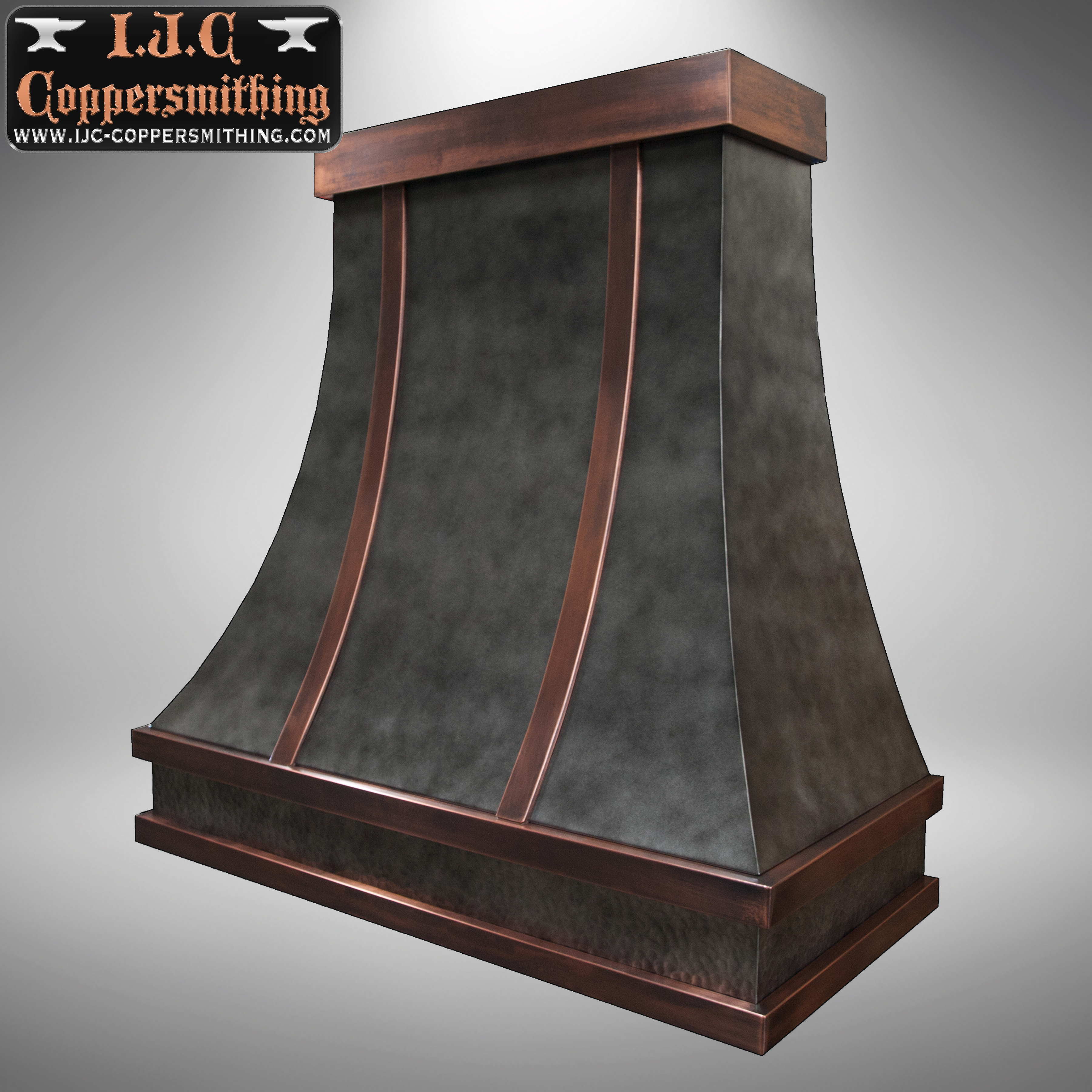 Blackened Stainless Range Hood