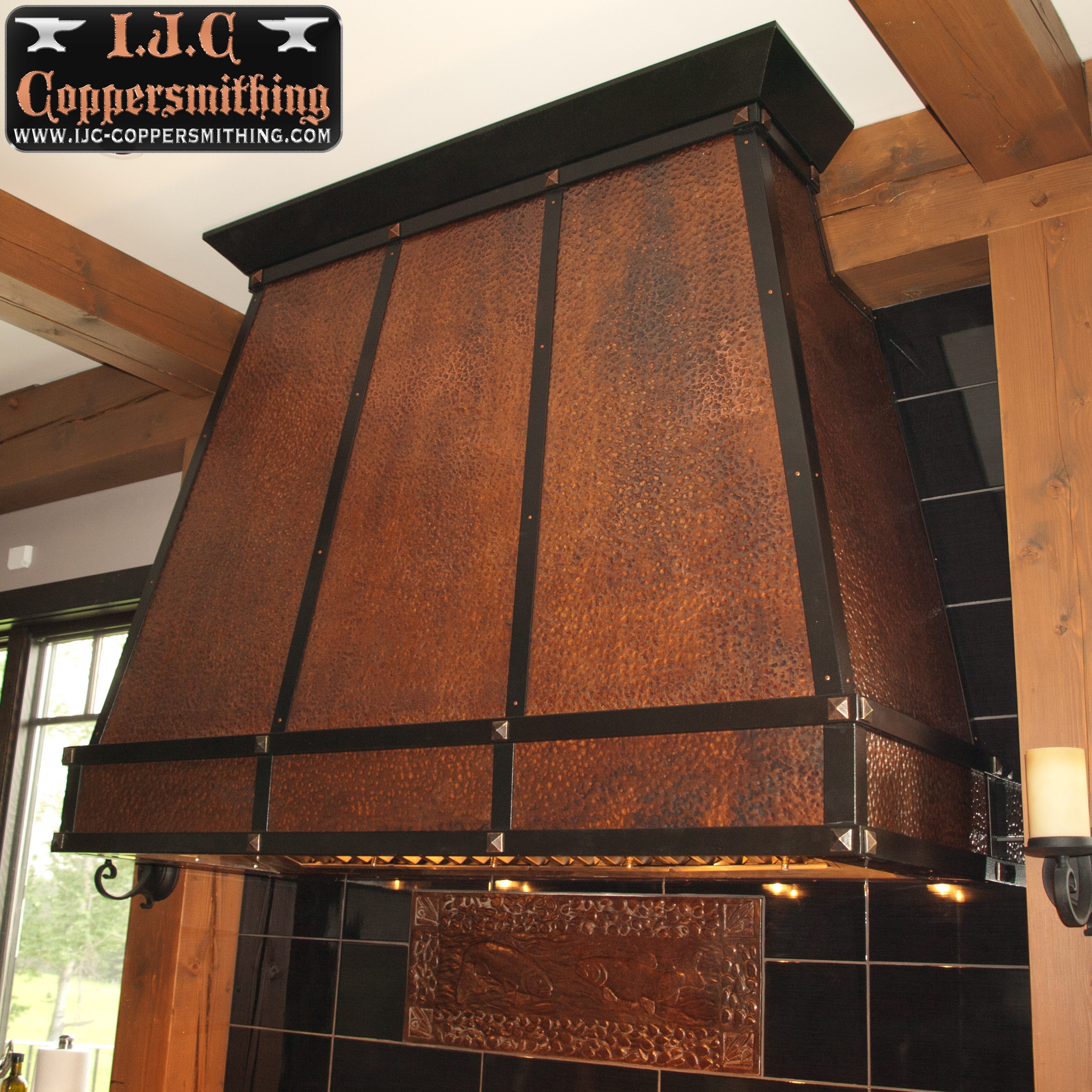 Hammered Copper Range Hood