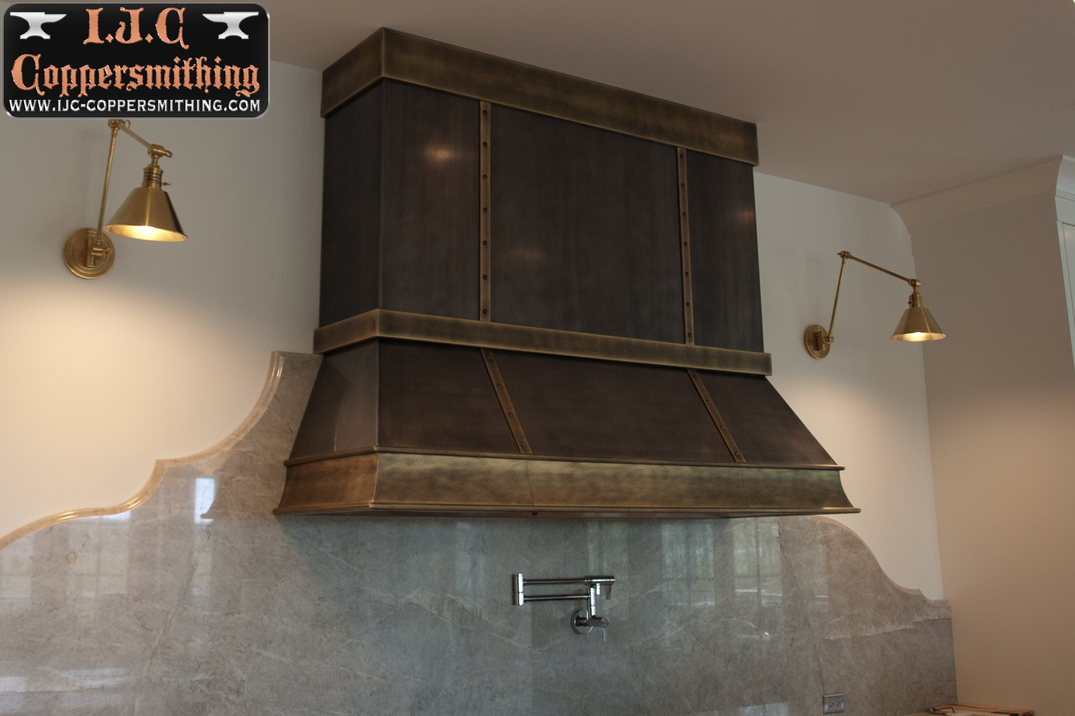 Blackened Stainless Range Hood