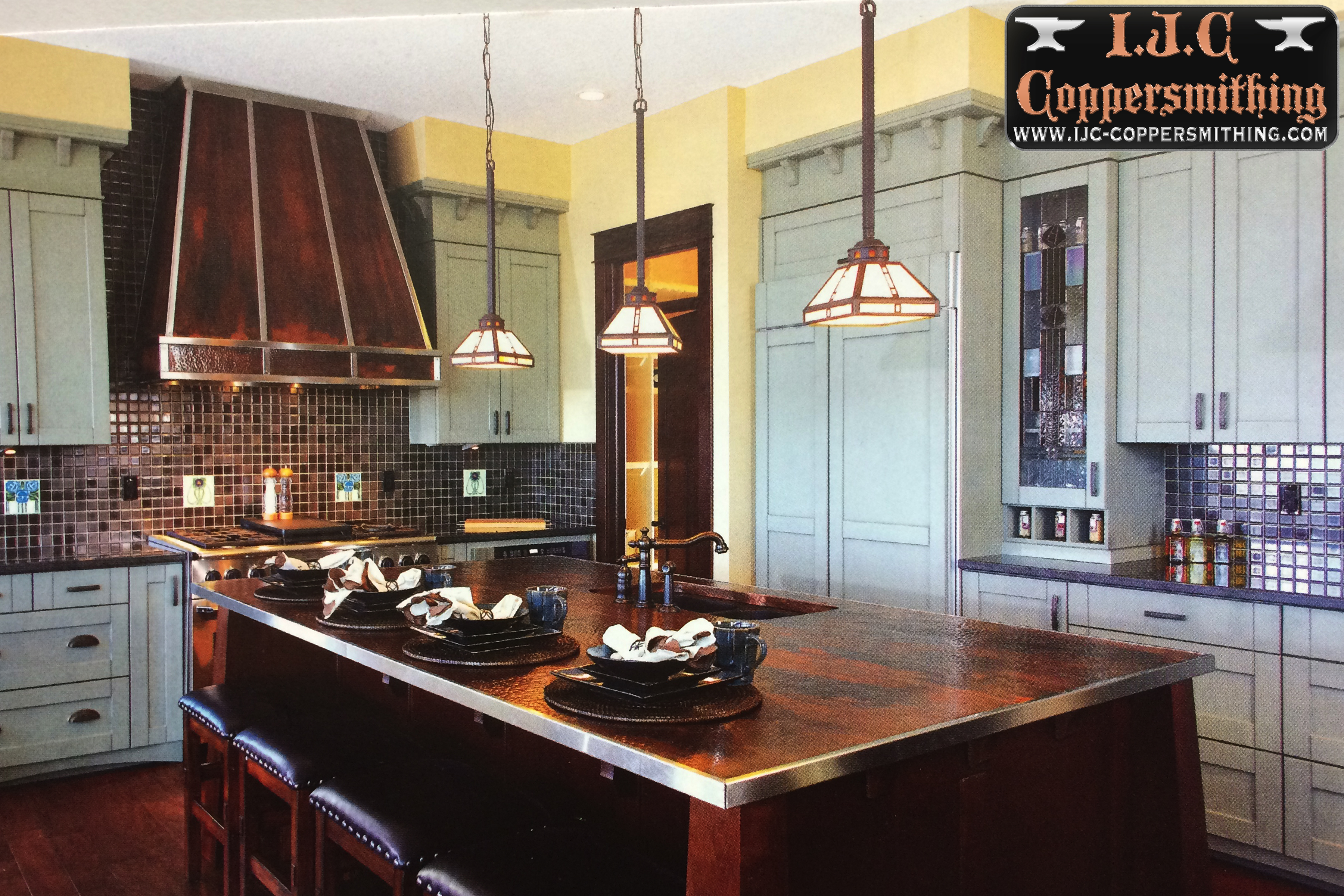 Custom Copper Range Hood