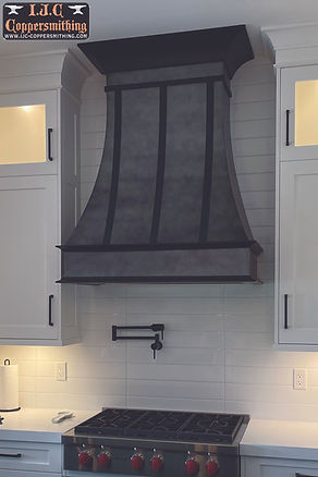 Blackened Iron Range Hood