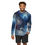 Thumbnail: Men's Sports Warmup Hoodie – Stylish Activewear with Abstract Blue Design