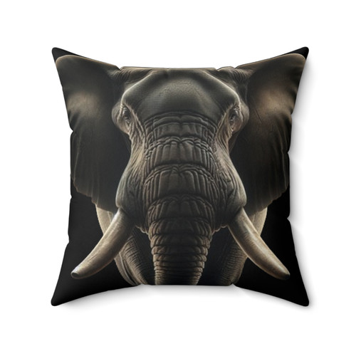 Square Accent Pillow with Elephant Cover | Angels' Tender