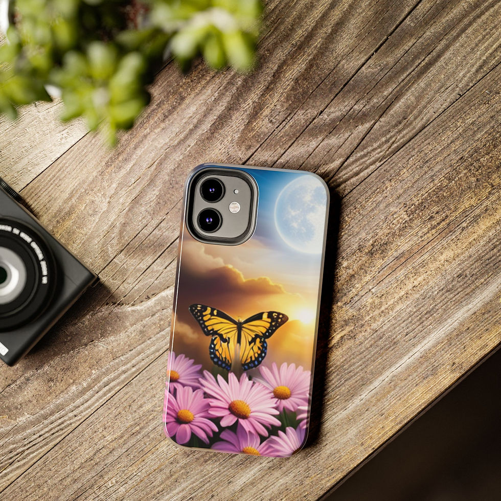 Thumbnail: iPhone (12, 12 Pro, 12 Pro Max, 12 Mini) - Butterfly Tough Phone Case