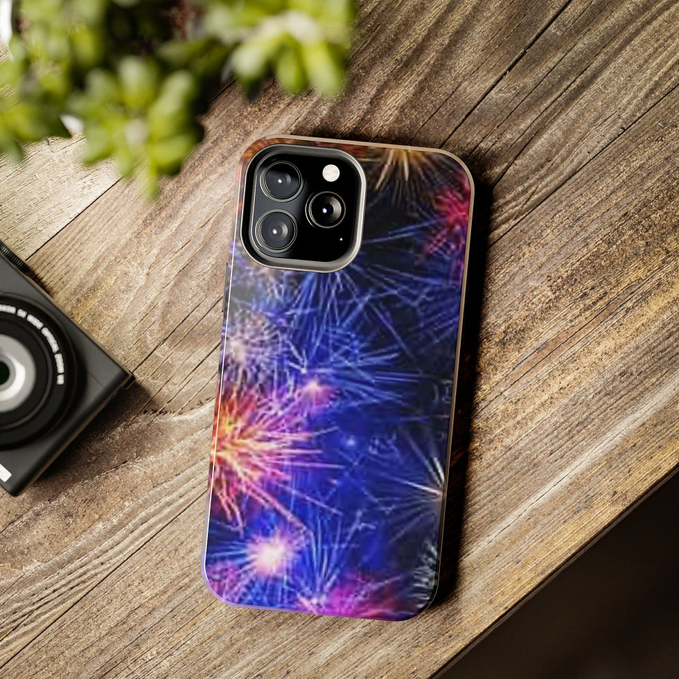Thumbnail: iPhone (13, 13 Pro, 13 Pro Max, 13 Mini) - Fireworks Tough Phone Case