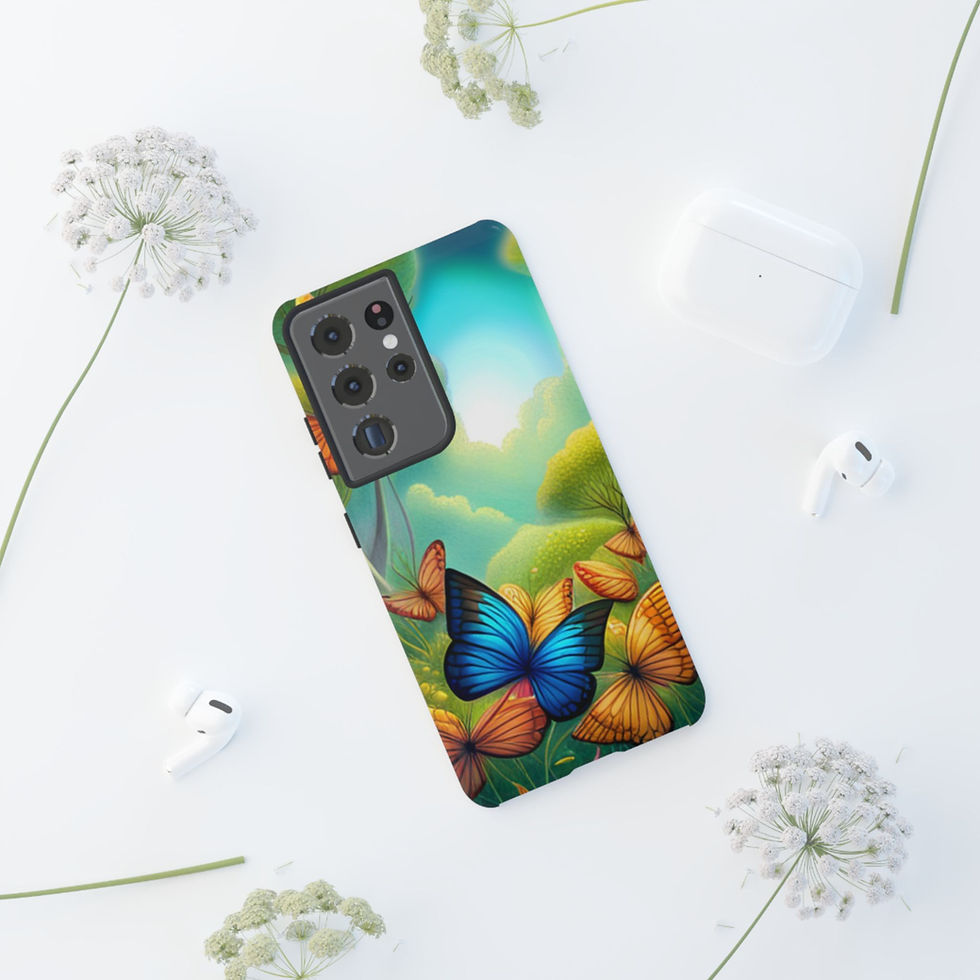 Thumbnail: Galaxy S21, S21 Plus, S21 Ultra, or S21 FE -Butterfly Tough Phone Case - S2104