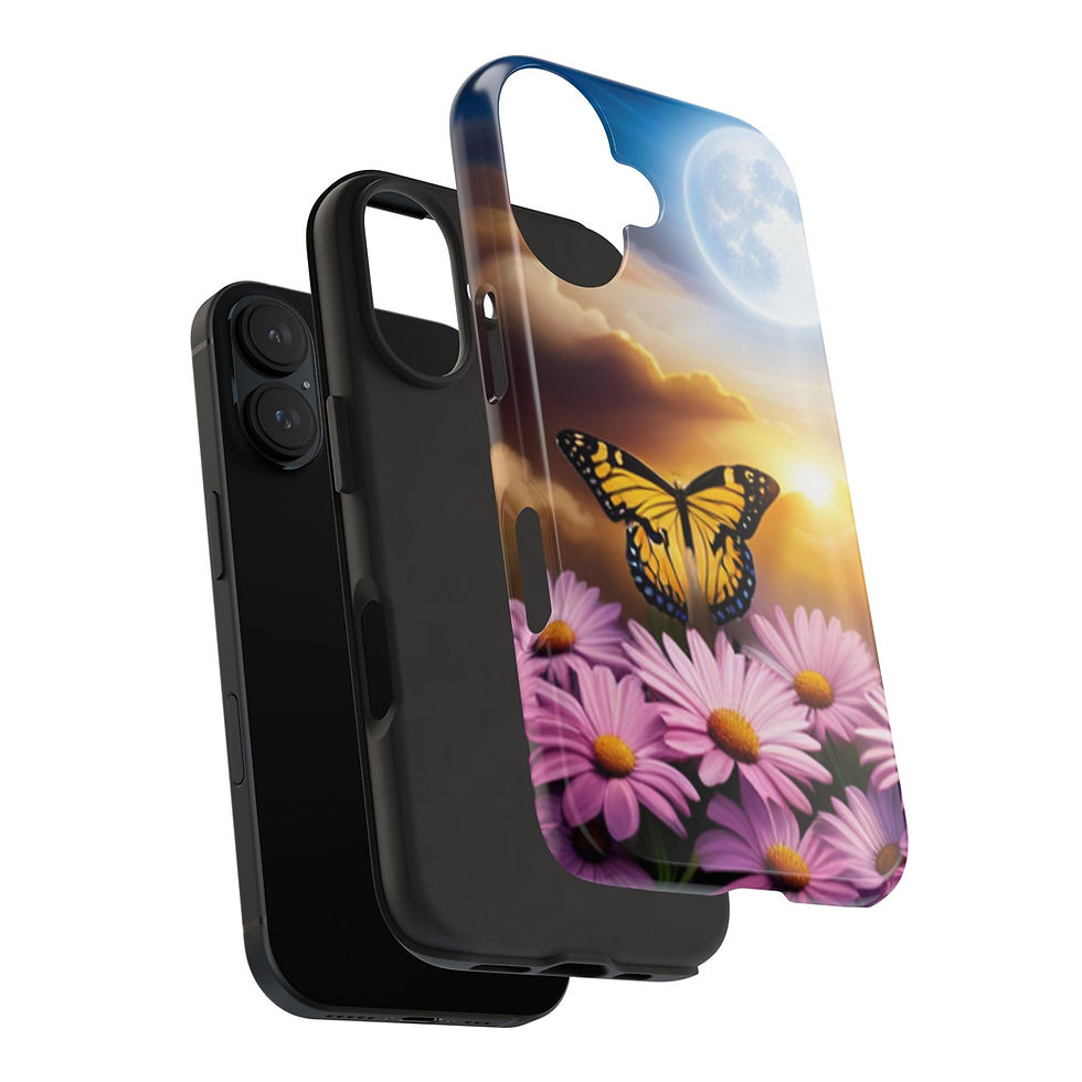 Thumbnail: iPhone (16, 16 Pro, 16 Pro Max, 16 Plus) - Butterfly Tough Phone Case