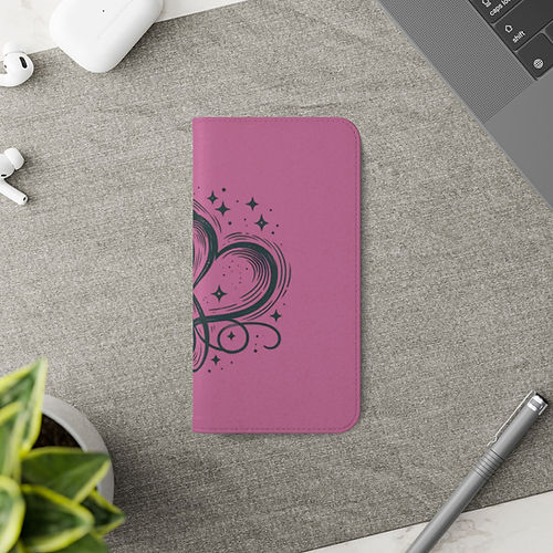 iPhone 13, 13 Pro, 13 Pro Max, 13 Mini - Romantic Hearts Flip Case