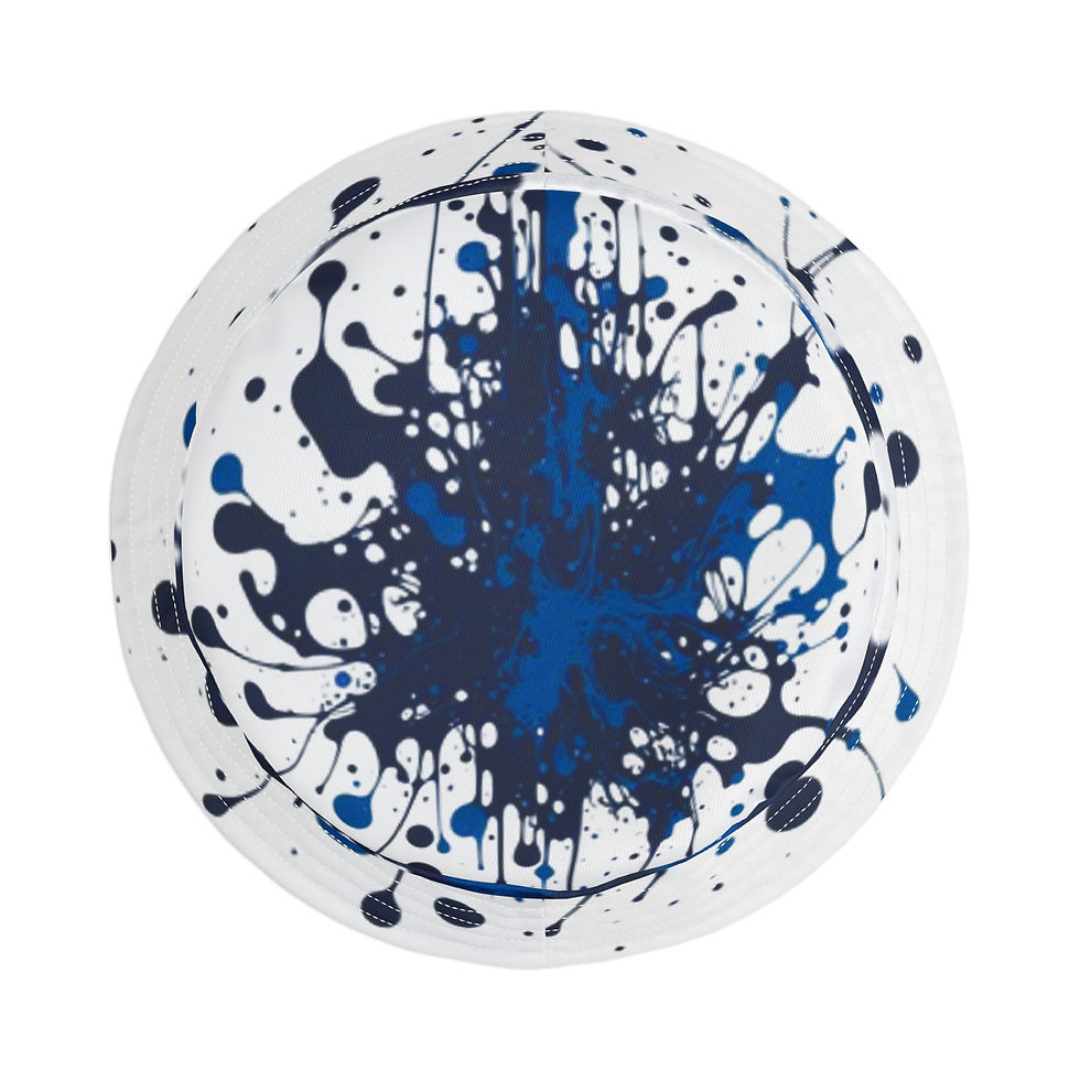 Thumbnail: Trendy Splatter Bucket Hat - Stylish Beach Accessory for Summer