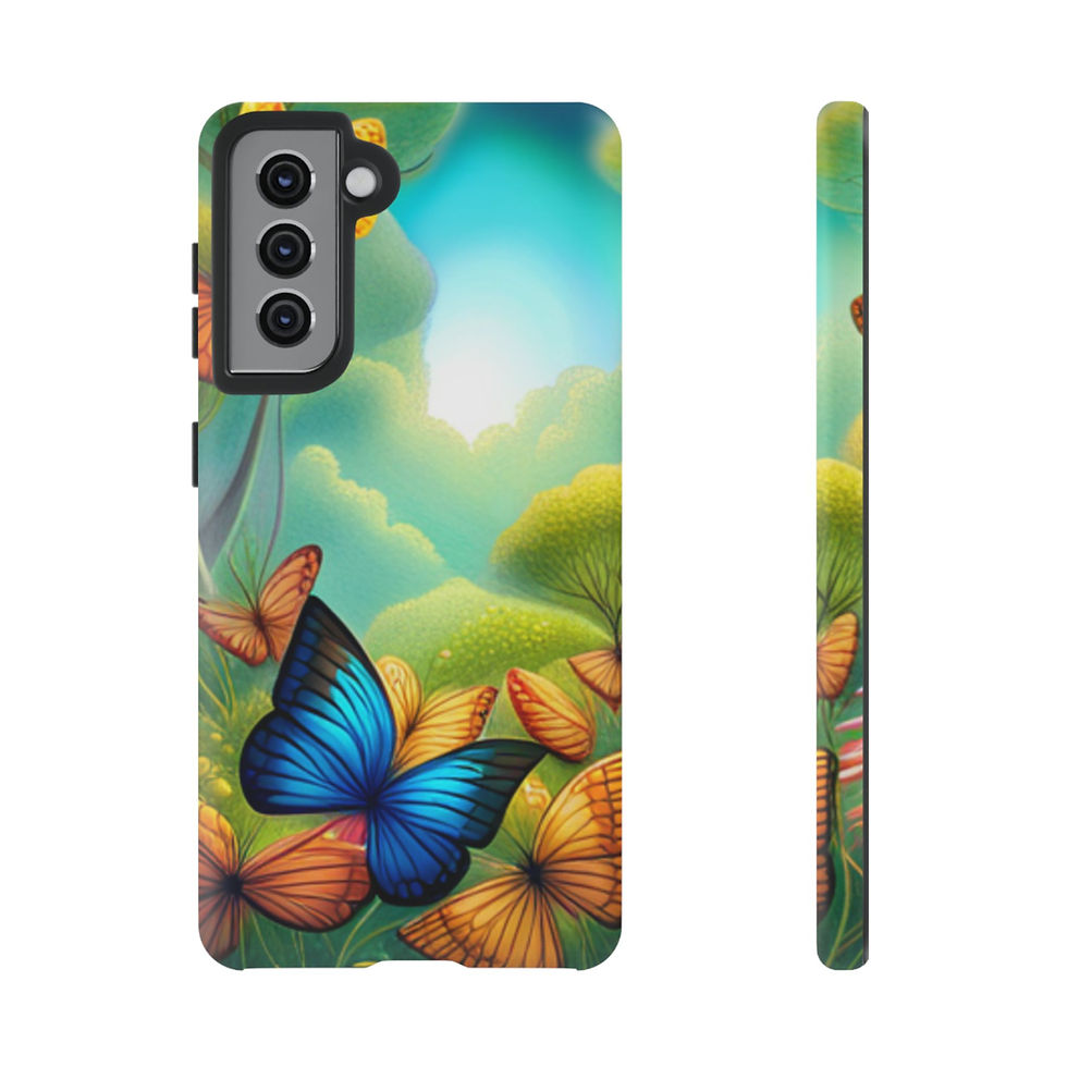 Thumbnail: Galaxy S21, S21 Plus, S21 Ultra, or S21 FE -Butterfly Tough Phone Case - S2104