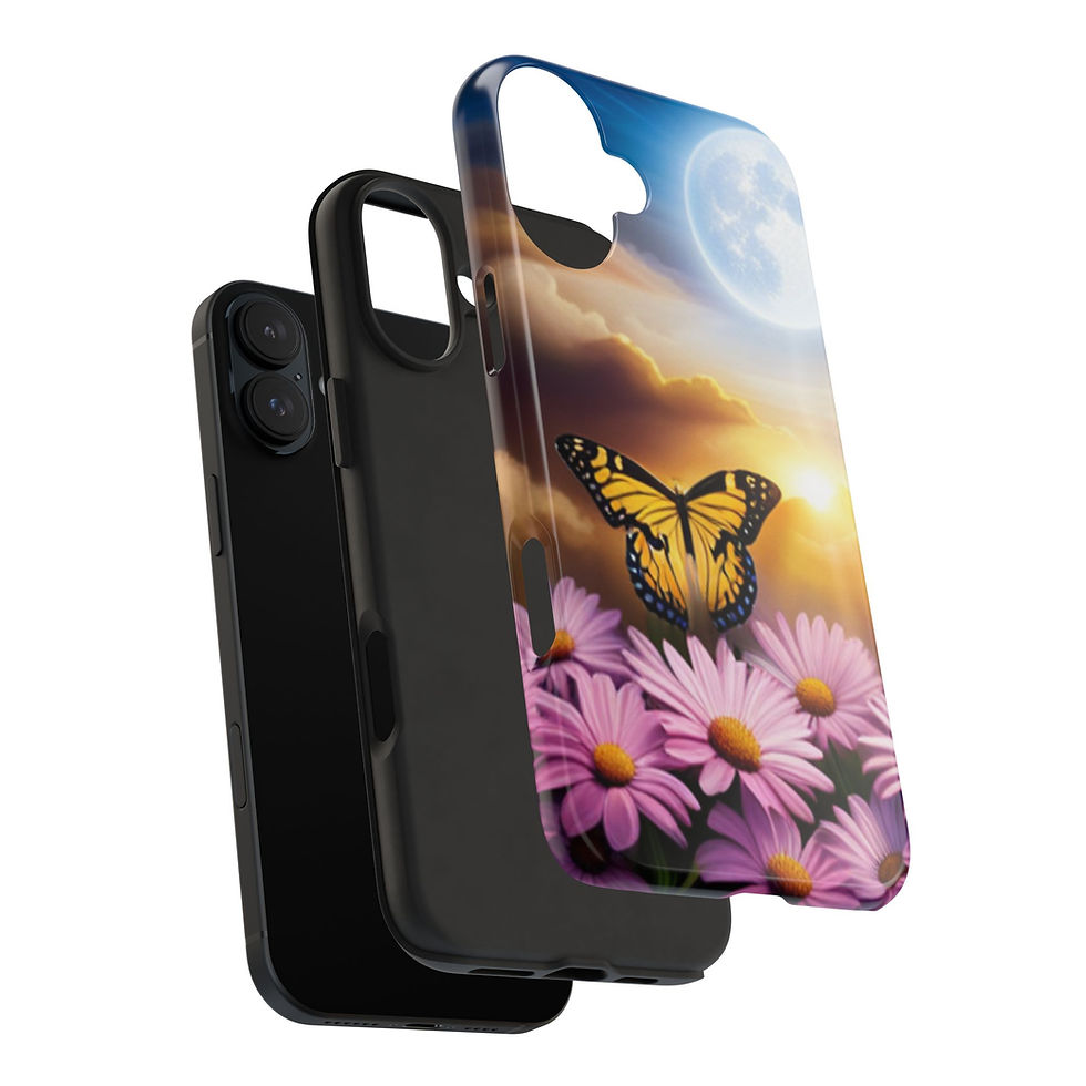 Thumbnail: iPhone (16, 16 Pro, 16 Pro Max, 16 Plus) - Butterfly Tough Phone Case