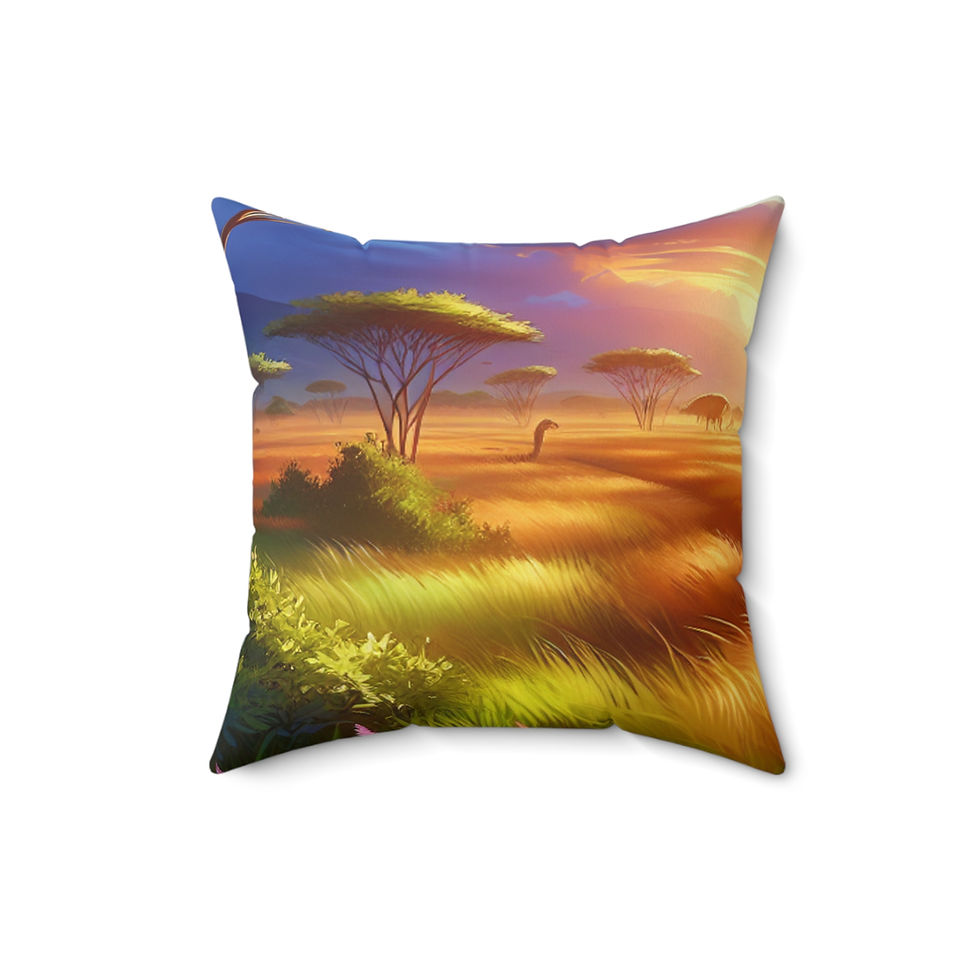 Thumbnail: Square Accent Pillow with Elephant Cover