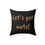 Thumbnail: Let's get nuts! Square Accent Pillow with Squirrel Cover