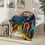 Thumbnail: Velveteen Microfiber Blanket - Wolf Design