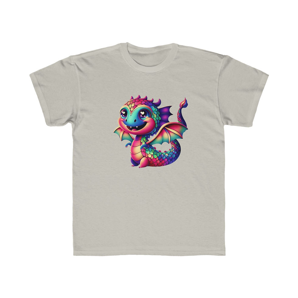 Thumbnail: Kid's Tee (sizes: XS-XL; colors: multiple) Dragon