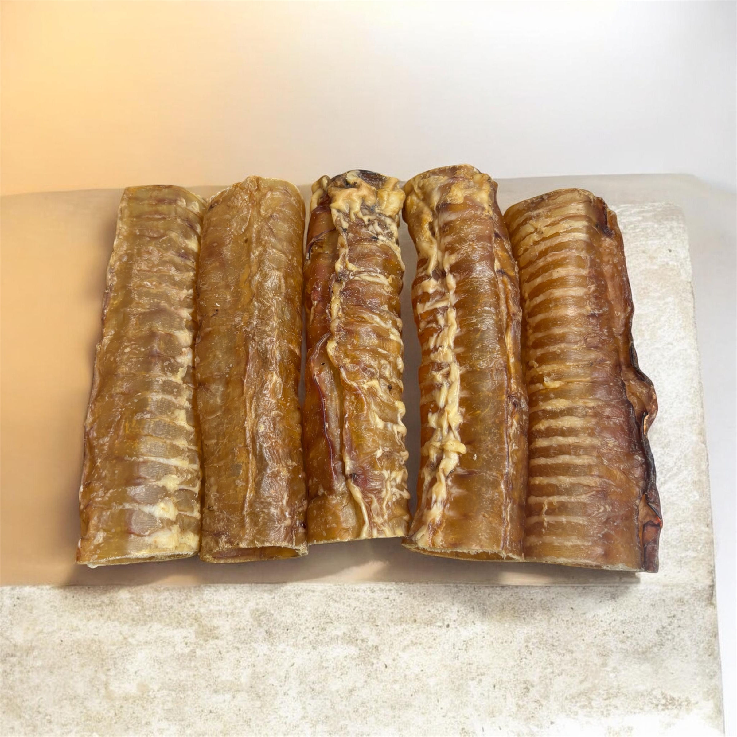 Natural Odor 6" Beef Trachea Tube 5pk
