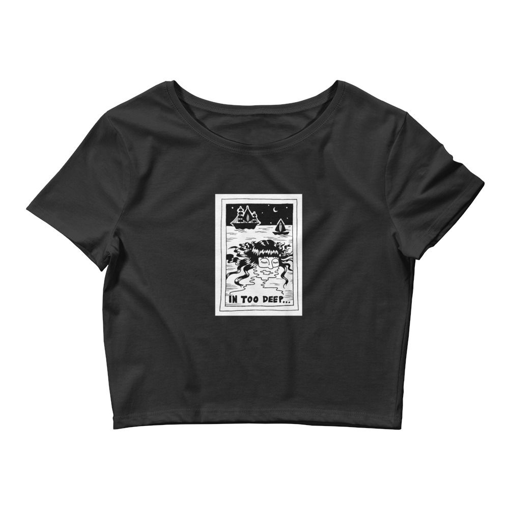 Black In Too Deep Crop Top