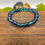 Thumbnail: Purple and Green Glass Bead Bracelet