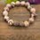 Thumbnail: Pearlized Brown Swirl Stretch Cord Bracelet