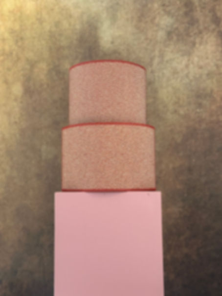James Hare champagne/rood lampenkap
