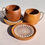 Thumbnail: Walnut coffee cup pair
