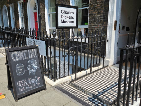 Exterior of the Charles Dickens Museum, Doughty St, London