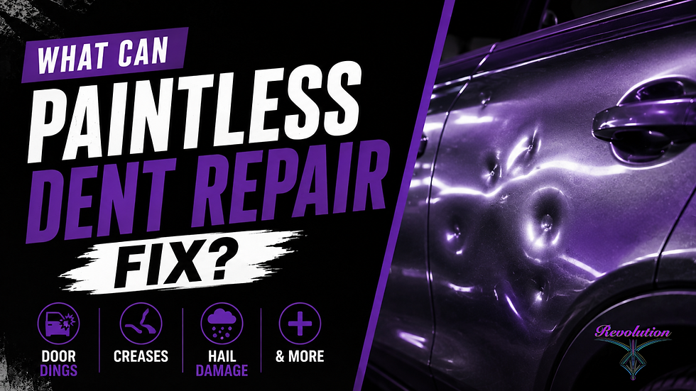What Can Paintless Dent Repair Fix? Door Dings, Creases, Hail Damage & More