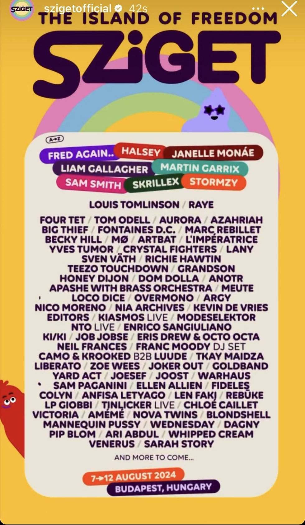 Sziget Festival Second Phase