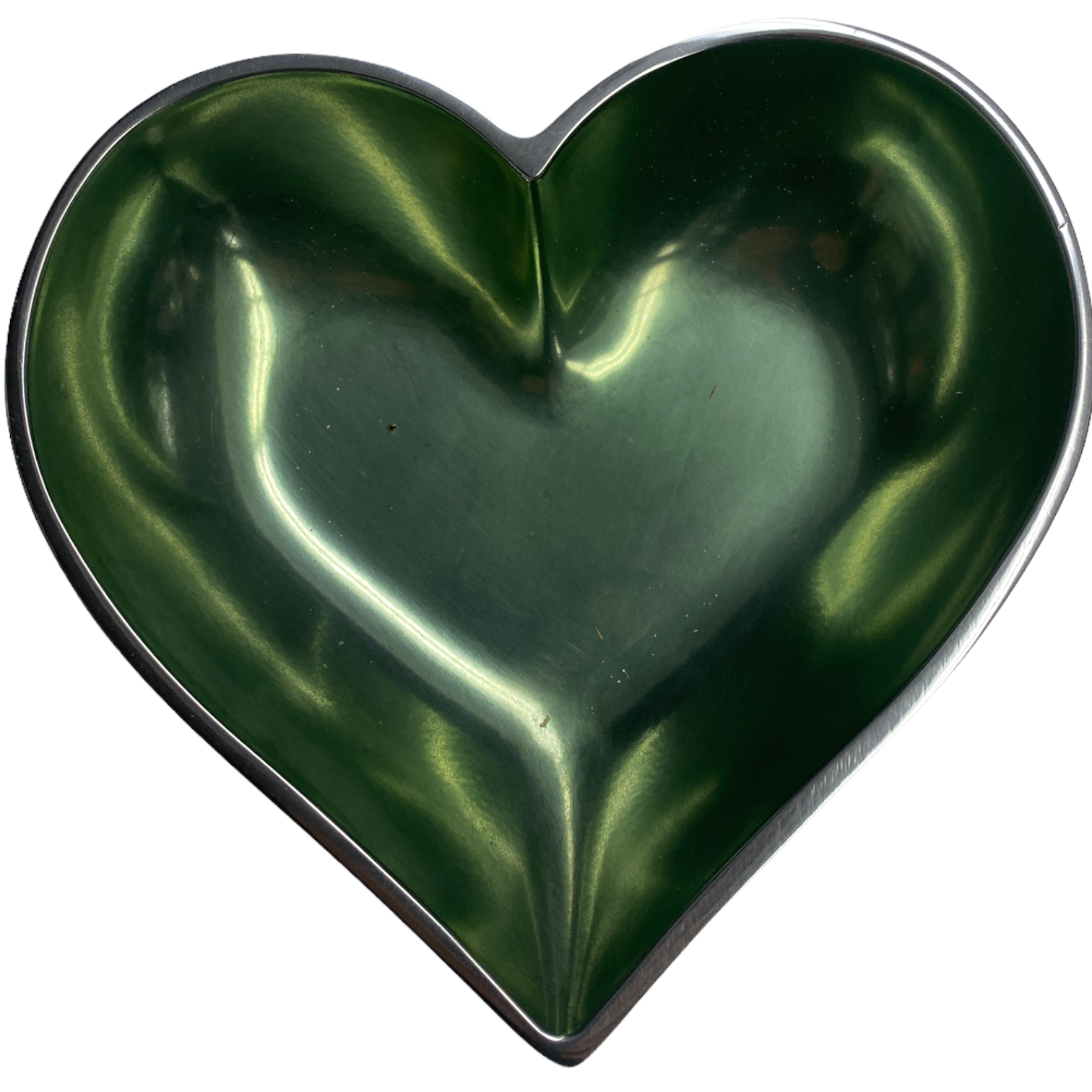 Tiny Green Heart with Heart Spoon 